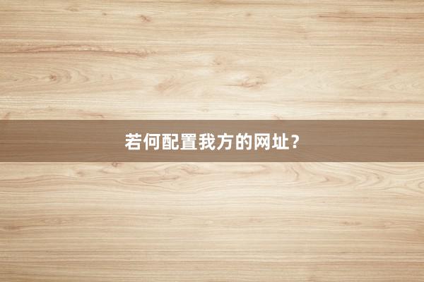 若何配置我方的网址？