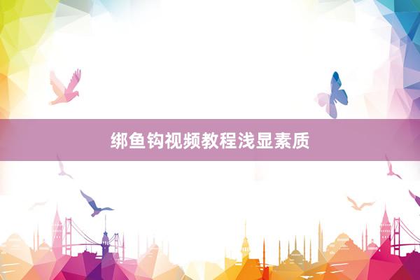 绑鱼钩视频教程浅显素质
